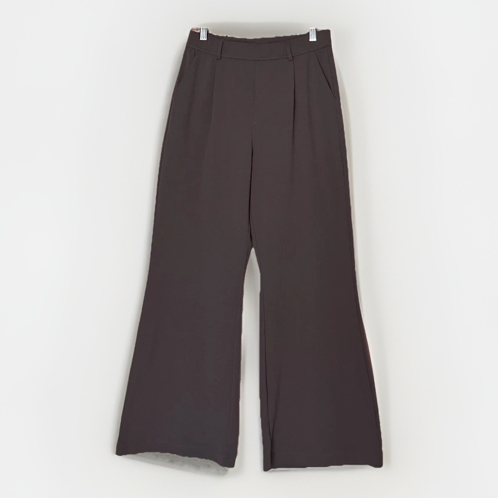 Halara Flex‎ DayStretch High Waisted Pocket Work Flare Pants Gray S 27x28